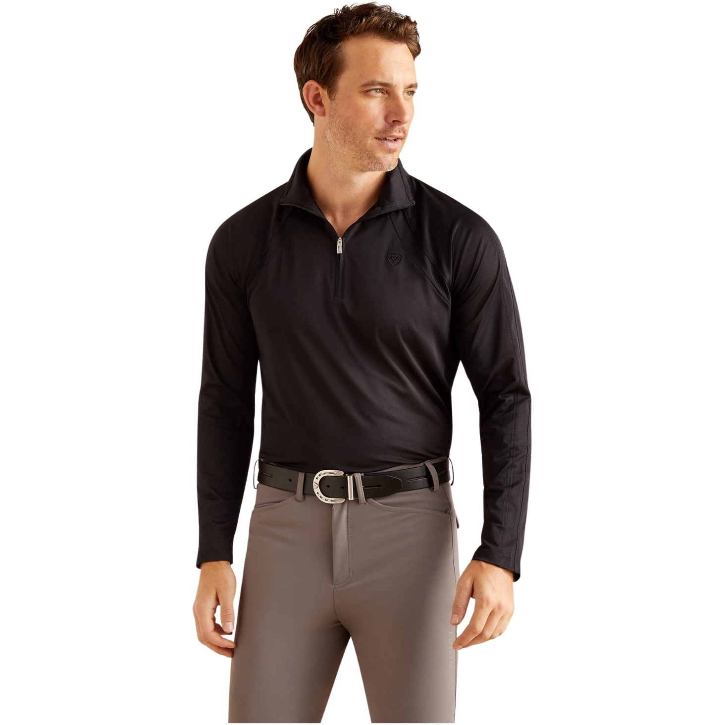 Ariat Mens Sunstopper 3.0 Long Sleeve Baselayer 10048920 - Black